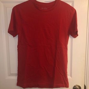 Bright red tee